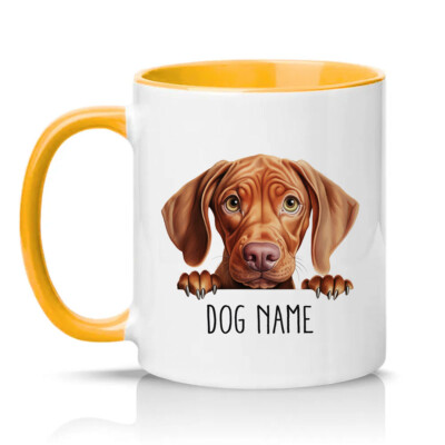 Vizsla Welpenportrait Kaffeebecher individuell HUNDENAME Hunderasse Tier 11 Unzen