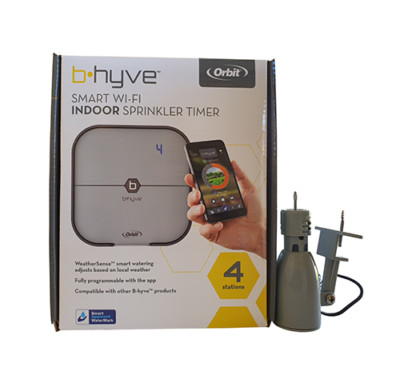Orbit Bhyve 4 Station Indoor WiFi Irrigation Controller -Free Rain Sensor