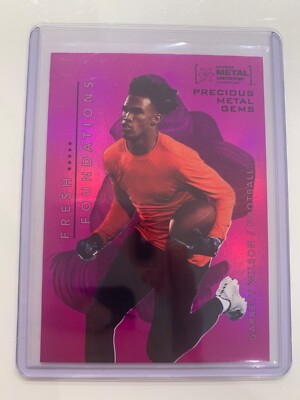 2022 Skybox Metal Universe Champions PMG Pink /75 Garrett Wilson #FF27 Rookie RC
