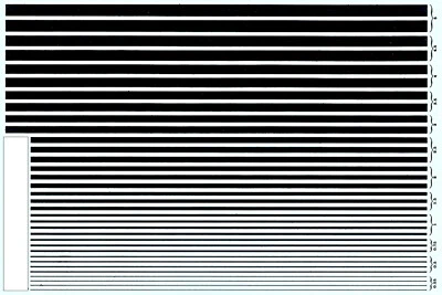 IDC DECALS Streifen schwarz 0,25 - 5,0 mm Stripes black 1:24 Decal Abziehbil