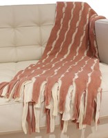 Kathy Ireland Palm Spring Reversible Cuthole Jacquard Knit Throw - Muted Rose on sale Kathy Ireland Palm Spring Reversible Cuthole Jacquard Knit Throw - Muted Rose on sale