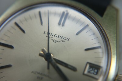 LONGINES ADMIRAL HF G20 GOLD FILLED WITH DATE / HAND-WINDING