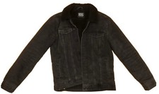 Bdg Black Denim Jacket With Fur Men’s Small