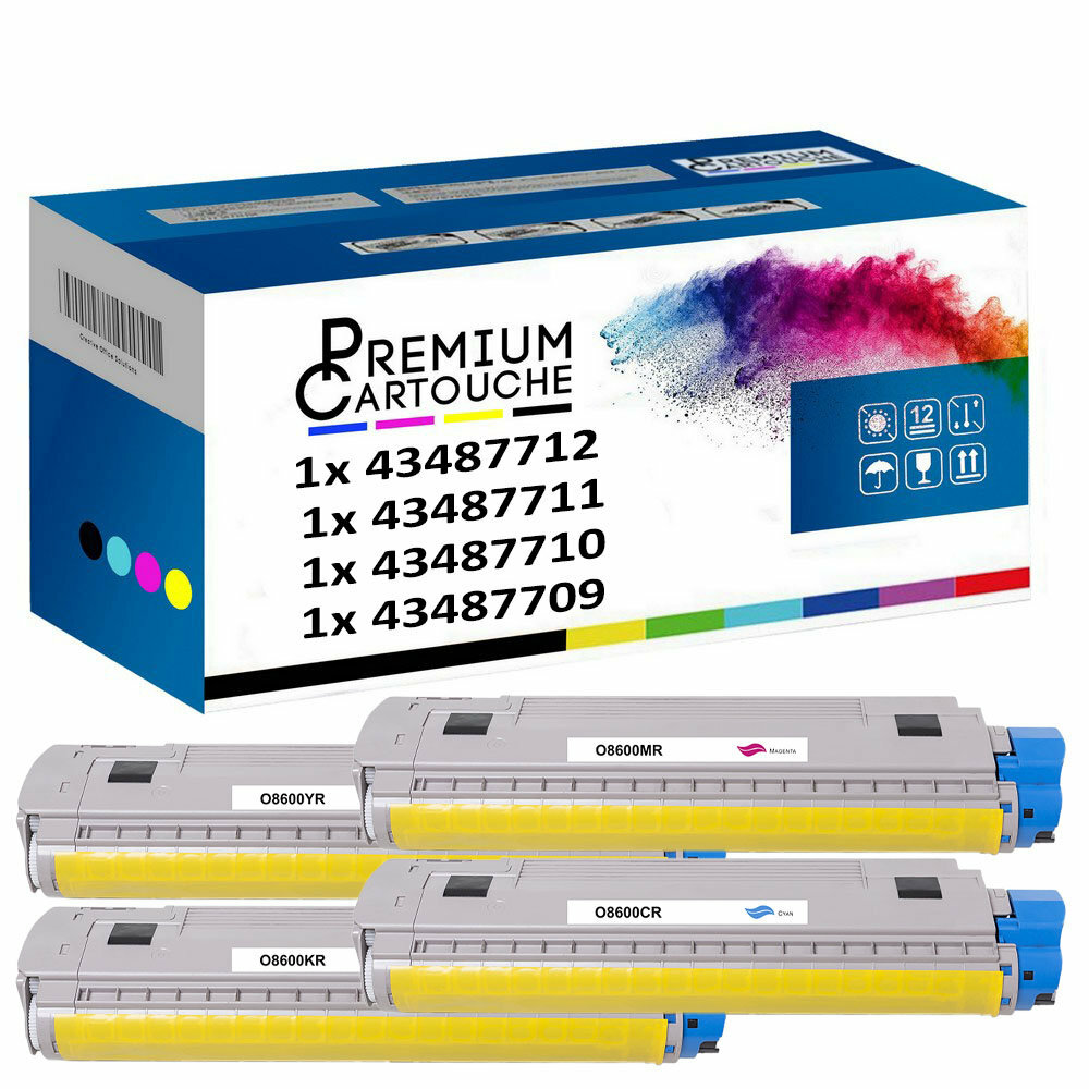 Cartouche toner compatible OKI 43459332 Noir Couleur pour impression laser de bureau