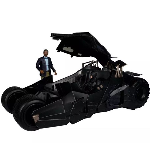 Figura Vehículo Etiqueta Dorada DC Multiverse Lucius Fox & Tumbler Dark Knight Rises - Imagen 4 de 6