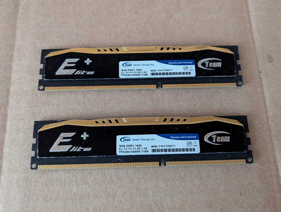 TEAM ELITE+ TPD38G1600HC11BK 8GB X1 DDR3 1600MHZ CL11 DIMM GAMING RAM A3-5(8) - Image 4 of 4