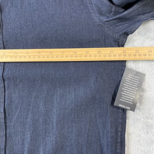 Roundtree Yorke Shirt Mens Size Small Blue Denim Chambray Casual Fall Preppy - Picture 5 of 9