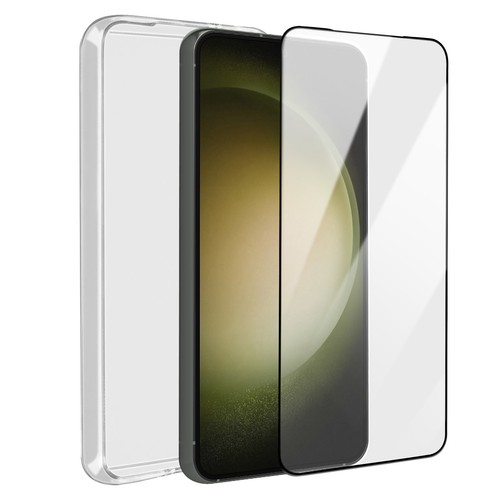 Case for Samsung Galaxy S23 Plus Flexible Transparent Tempered Glass 9H Bigben
