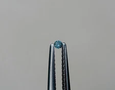 1mm Blue natural diamond loose faceted round for Jewelry and Crafts