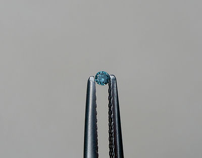 1mm Blue natural diamond loose faceted round for Jewelry and Crafts