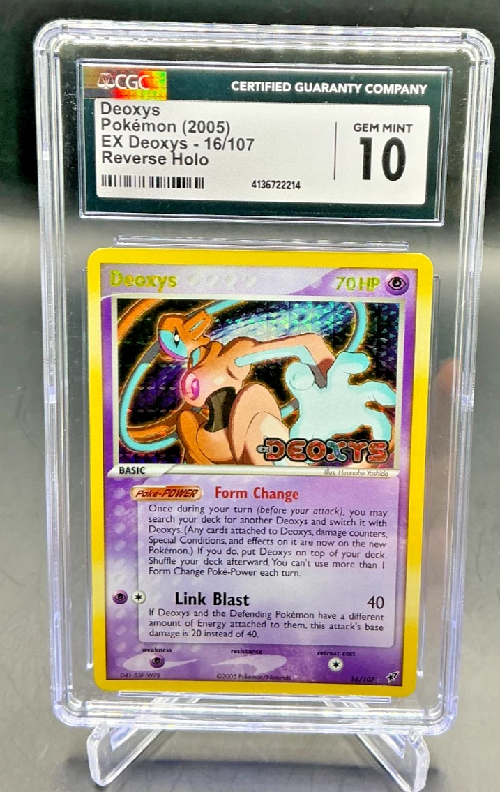 Pokémon TCG EX Deoxys Grade 10 Individual Collectible Card Game