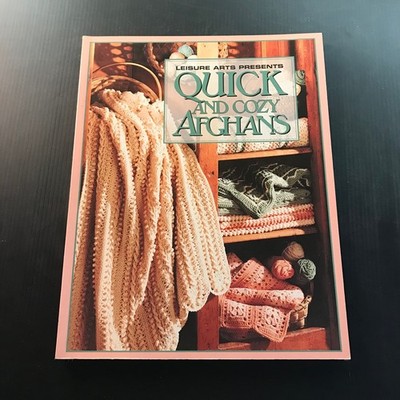 Quick and Cozy Afghans Leisure Arts Crochet Patterns Designs Book
