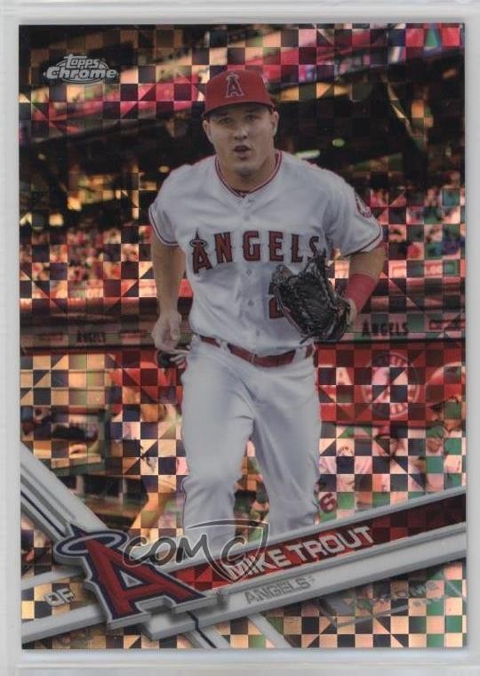 2017 Topps Chrome Wal-Mart Mega Box X-Fractor Mike Trout #200 09qu