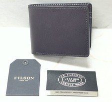 Filson Brown Bridle Leather Bi-Fold Wallet  20234679  Handcrafted in USA  NWT