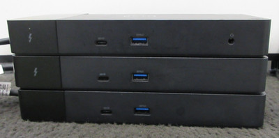 LOT OF 3 DELL WD19DCS/WD19TB/ WD19TBS Laptop Docking Station