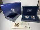 2012-S San Francisco Mint Silver Eagle 2-Coin Set (Box and CoA)