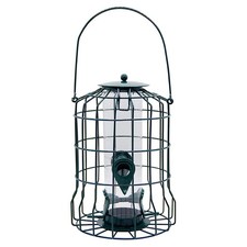 Squirrel Proof Metal Bird Feeder 4 Ports Black One Size