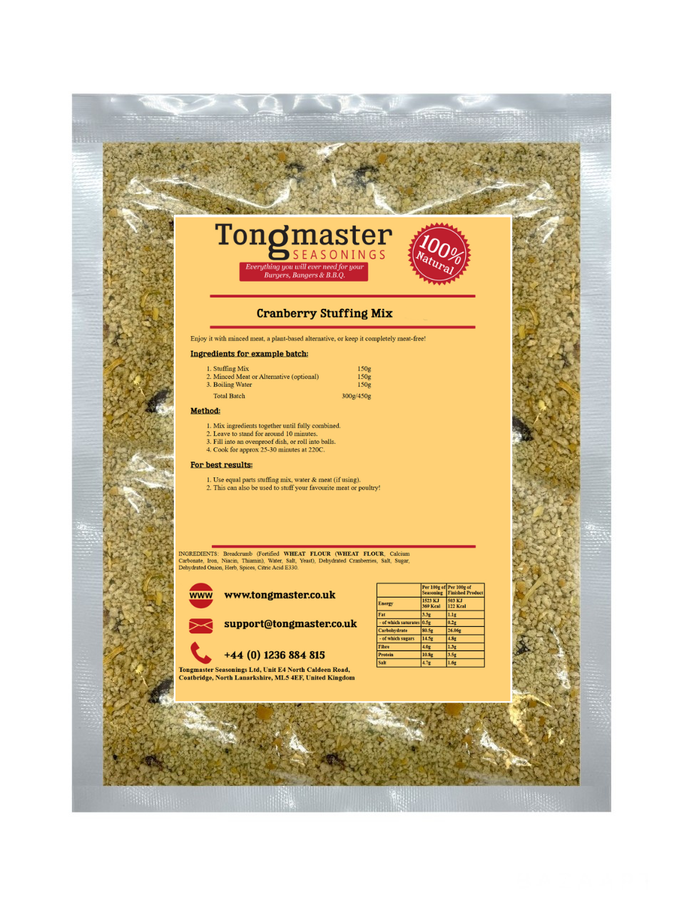 Cranberry Stuffing Mix - 150g