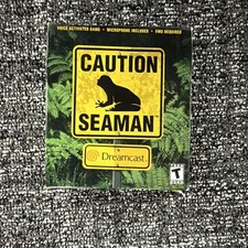 SEGA Seaman Sega Dreamcast Life Simulation Microphone + Manual T NTSC-U/C 1999