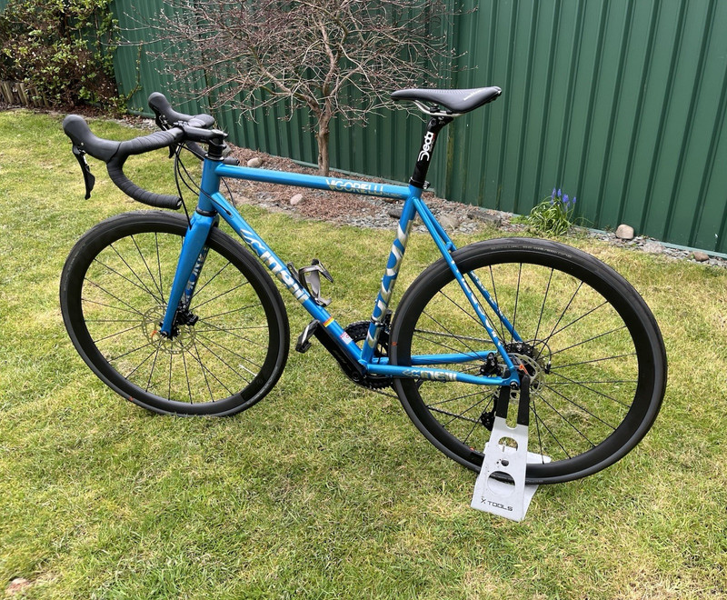 Cinelli Vigorelli 700C M Blue Steel Road Bike Drop Bar Mechanical Disc Brake