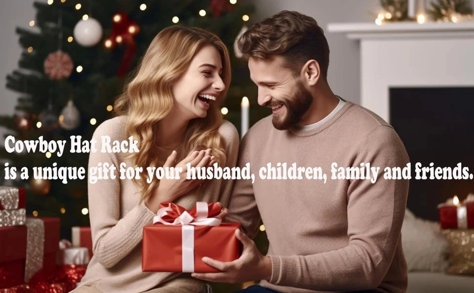 Sombrero de Vaquero Soporte Hágalo Usted Mismo Perchas para Exhibición de Pared Madera Negro 6 Piezas NUEVO Foto 4 de 4