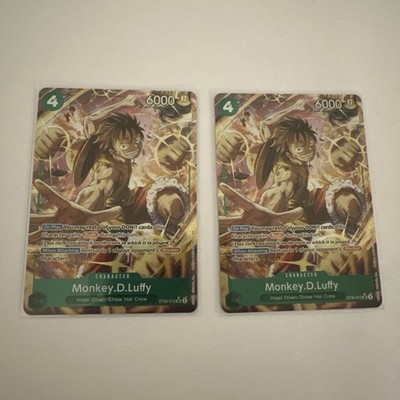 2x Monkey D. Luffy ST30-012 SR Parallel Start Deck EX ONE PIECE Karte NM ENGLISCH 