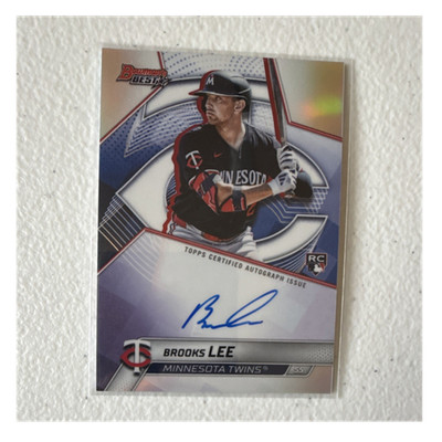  25 Topps Bowman s Best B25-BL Brooks Lee SS Twins Rookie Card Auto Refractor 