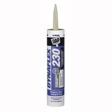 DAP DYNAFLEX 230 Premium Elastomeric Interior/Exterior Sealant: 10.1 fl oz. Almo
