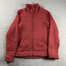 The North Face Full Zip Sweater Fleece Jacket Red Women  s Size Small
