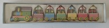 Vintage 2002 Jo-Ann Stores, Inc. Cottondale Collection 7-Piece Wooden Train Set