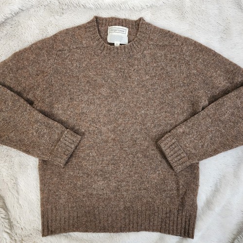 Vintage Bengal Lancer Brown Shetland Wool Sweater Mens Size Medium