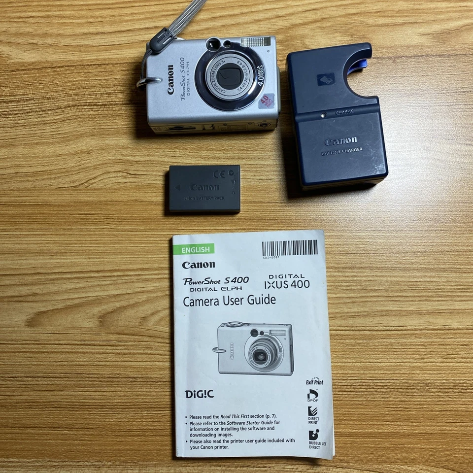 CANON PowerShot ELPH S400 4.0MP Camera PARTS REPAIR Tested Not Working - Image 3 of 4