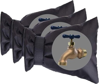 Outdoor Faucet Covers for Winter 3 Packs Hose Bib Protector Spout Cover,Garden F