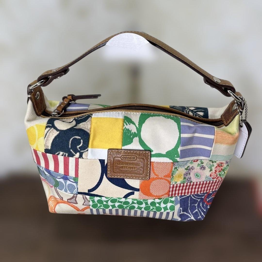 Condition COACH Patchwork Mini Bag Vanity Pouch - image 2