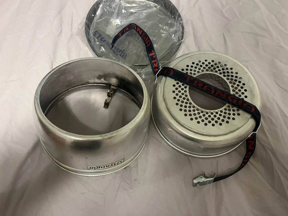 Juego de cocina vintage Trangia 25-1 UL kit parcial Suecia quemador de alcohol de latón camping Foto 4 de 4