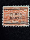 NEWFOUNDLAND SCOTT 128 ~ UNHINGED ~ 3¢ ON 15¢ SCARLET SEALS — photo 2