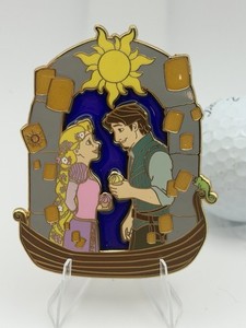 Disney Rapunzel Lanterns Flynn Ryder And Pascal Fantasy Pin LE 100 By Metro Pins