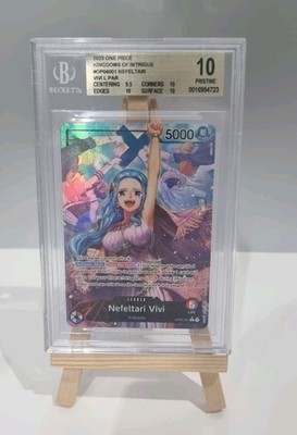 Nefeltari Vivi (OP04-001) Beckett 10 Leader Alt Art One Piece Tcg English
