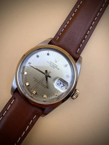 Rolex Date Ref 1002 - 1972 -Excellent Vintage - Rare Oblique Dial