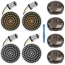 1157 LED Turn Signals Brake Light Kit 2" Bullet Fit Harley Touring Street