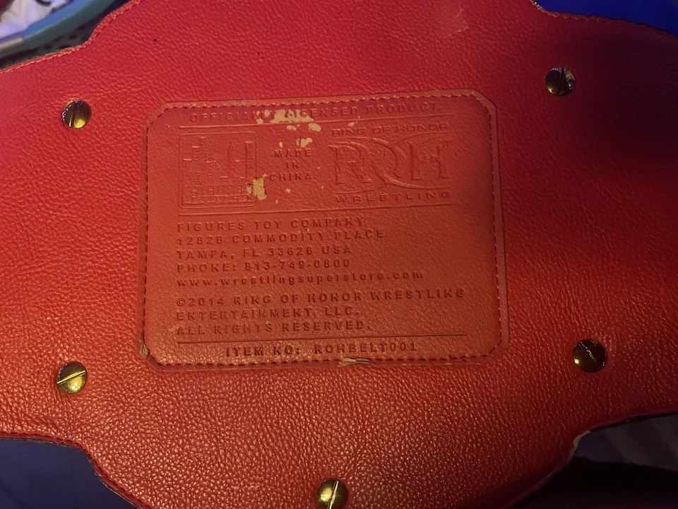 Anillo de Honor ROH 2014 Campeonato Réplica Cinturón Licencia Oficial Auténtico Foto 4 de 4