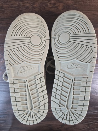 Nike Air Jordan 1 Low Mens Sz 8 White Green Athletic Leather Shoes FN5214-131 - Picture 10 of 12