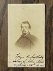 148th Regiment Penn Infantry Captain Civil War Soldier SIGNED CDV Photo ID'd