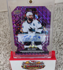 Upper Deck Allure Brent Burns San Jose Sharks Purple Diamond Auto #89 /10