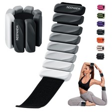 Wrist  Ankle Weights for Women and Men, 2lbs/4lbs Pairs Adjustable Silicone ...