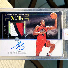 💥/99!💥 Scottie Barnes - 2021 Panini Noir - ROOKIE Patch Auto (RPA) /99 SEALED