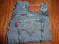 Levi's Wedgie 27 Big E Premium Button Fly Women's Blue Jeans Blue Denim