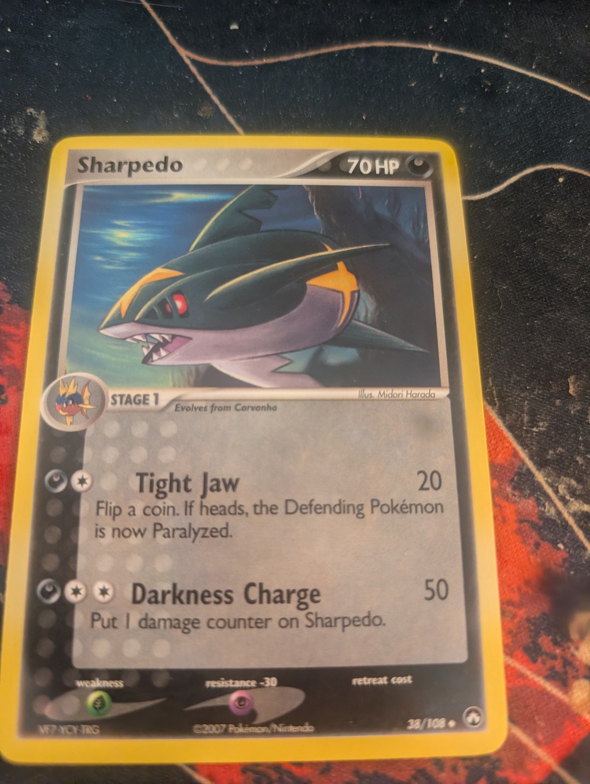 Sharpedo 38/108 Uncommon Power Keepers Pokemon Near Mint