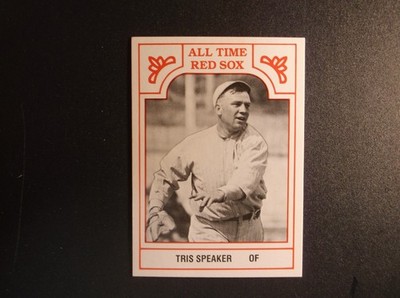 1986 TCMA Baseball AllTime Red Sox Tris Speaker Card # 10