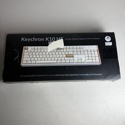 Keychron - K10 HE 100% Custom Hall Effect Mechanical Gaming Keyboard White